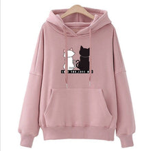 Load image into Gallery viewer, Ladies Winter Pullover with a Cat Print.