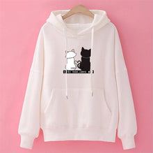 Load image into Gallery viewer, Ladies Winter Pullover with a Cat Print.