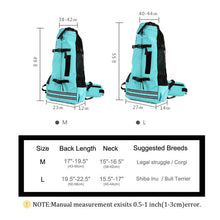 Load image into Gallery viewer, Dog Backpack Reflective Carrier Bags